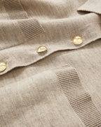Veronica Beard Madden Merino Wool Mini Shirtdress - Oatmeal Melange
