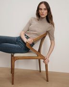 Veronica Beard Alastair Merino Wool Pullover - Oatmeal Melange
