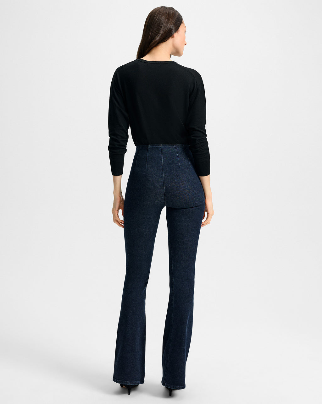 Veronica Beard Milette Merino Wool Pullover - Black