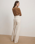 Veronica Beard Milette Merino Wool Pullover - Dark Acorn