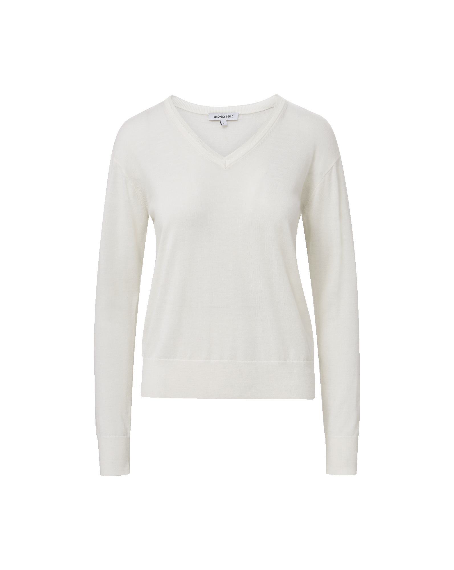 Veronica Beard Milette Merino Wool Pullover - Ivory