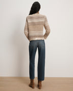 Veronica Beard Sariyah Knit Jacket - Desert Khaki Multi