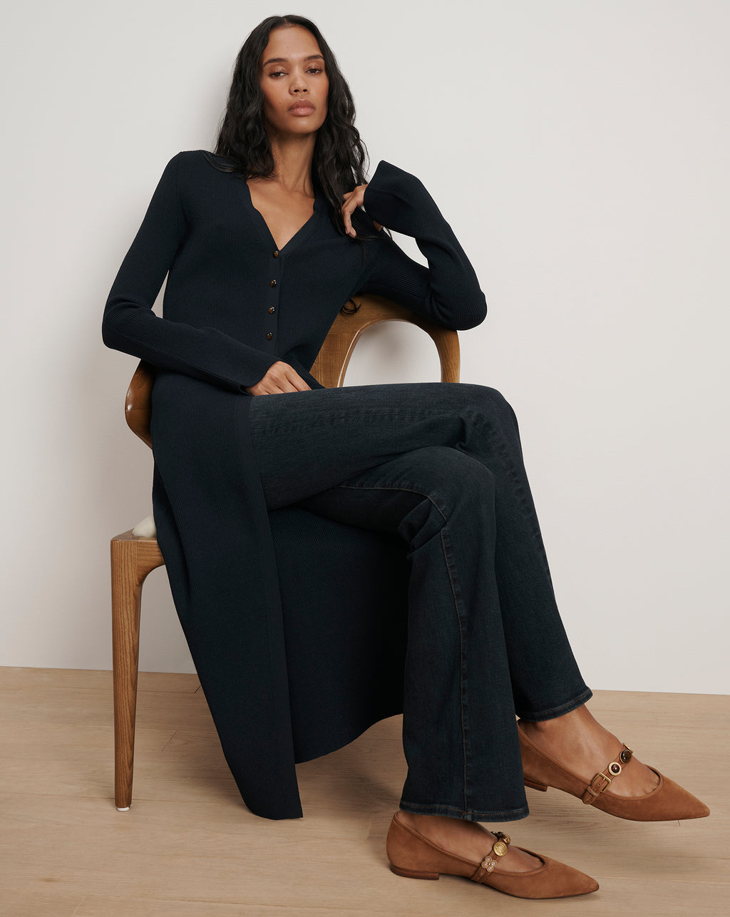 Veronica Beard Tulsi Duster Cardigan - Navy