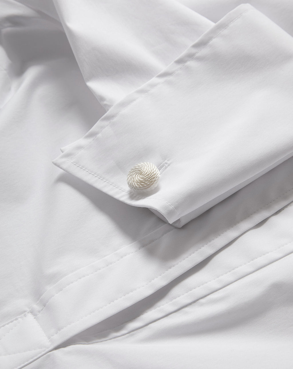 Veronica Beard Draymond Cuff-Sleeve Shirt - White