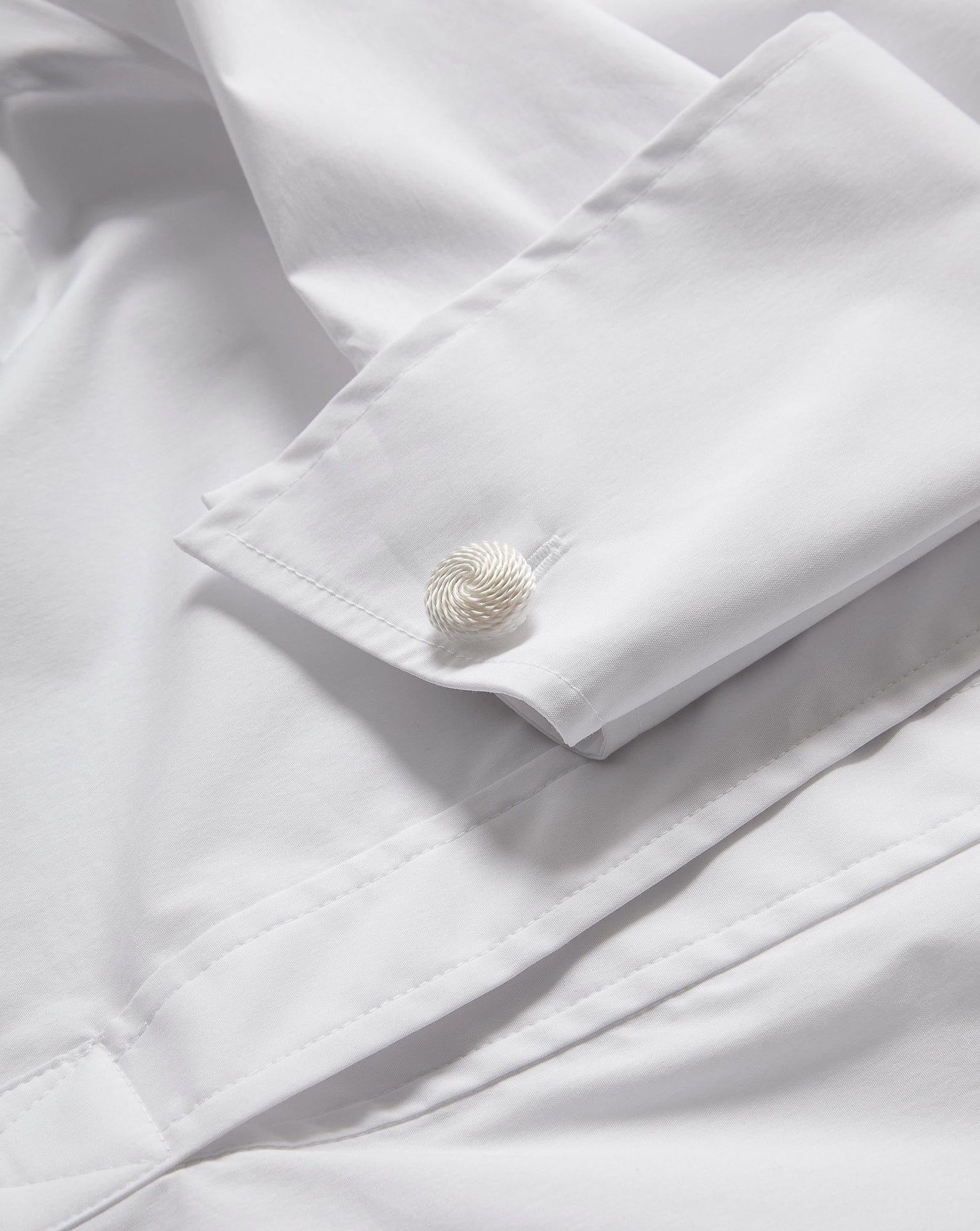 Veronica Beard Draymond Cuff-Sleeve Shirt - White