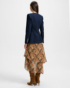 Veronica Beard Cynthia Tailored Denim Jacket - Midnight Wash