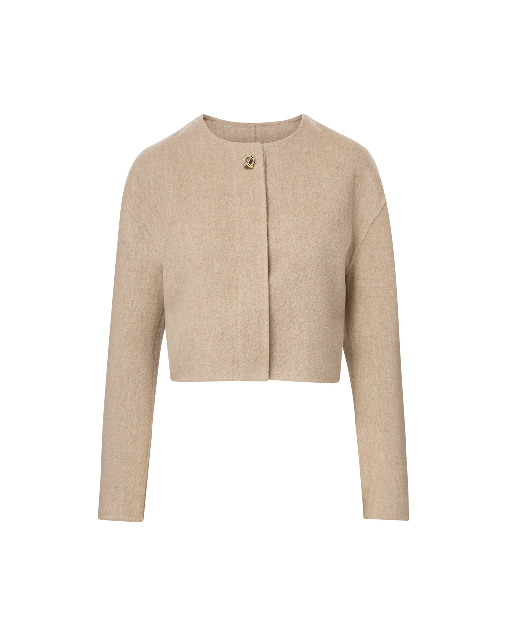 Veronica Beard Philips Cropped Jacket - Oatmeal Melange