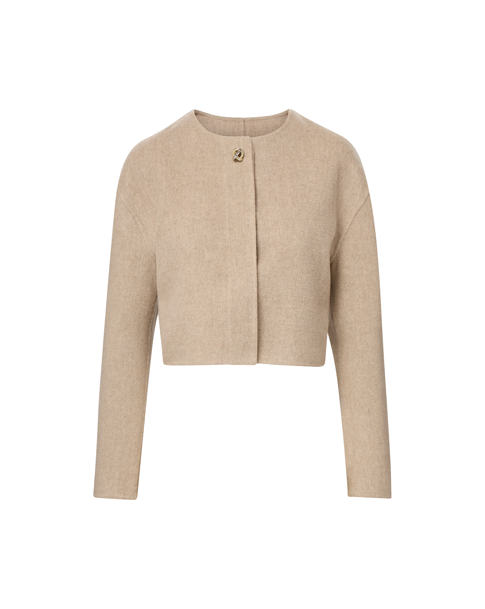 Veronica Beard Philips Cropped Jacket - Oatmeal Melange