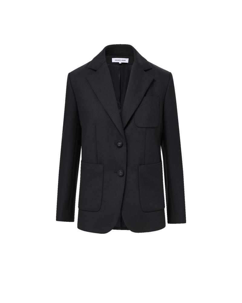 Veronica Beard Bankes Oversized Dickey Jacket - Navy