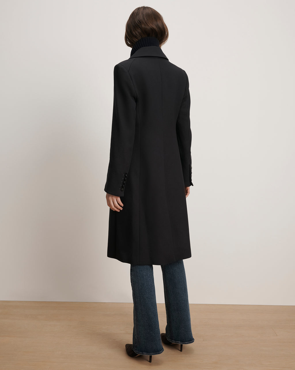 Veronica Beard Stryder Double-Breasted Dickey Coat - Navy