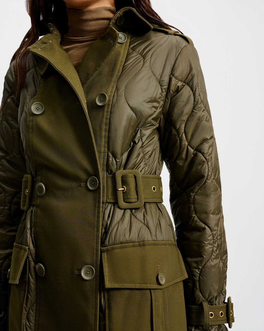 Veronica Beard Newberry Puffer Trench Coat