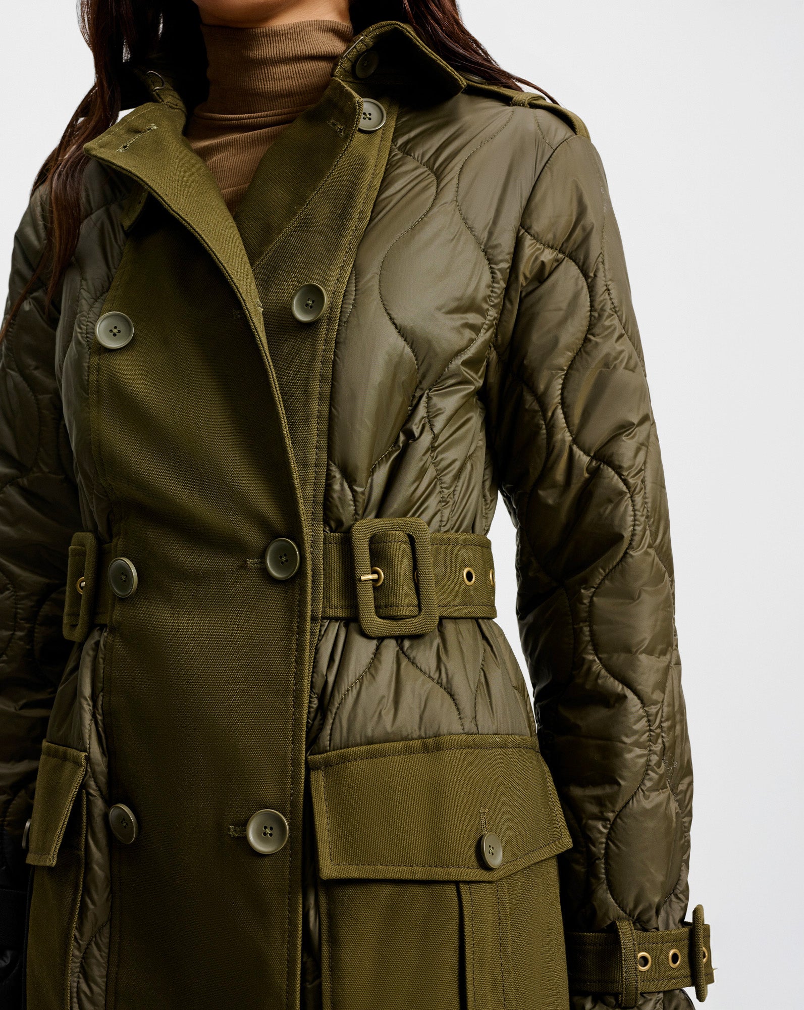 Veronica Beard Newberry Puffer Trench Coat