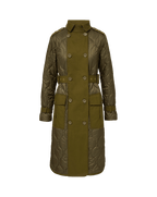 Veronica Beard Newberry Puffer Trench Coat Cypress