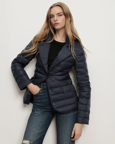 Veronica Beard The Puffer Blazer - Navy