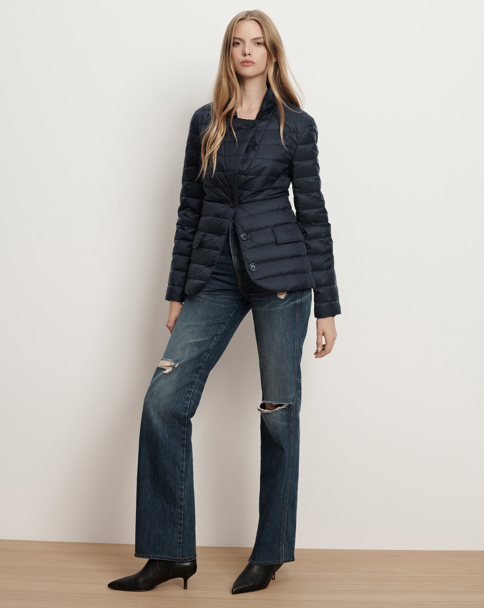 Veronica Beard The Puffer Blazer - Navy