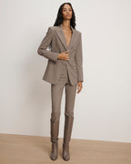 Veronica Beard Livvy Houndstooth Dickey Jacket - Navy Multi
