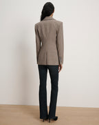 Veronica Beard Livvy Houndstooth Dickey Jacket - Navy Multi