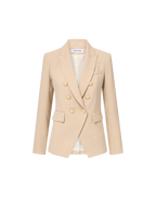 Veronica Beard Miller Dickey Jacket - Heathered Sand