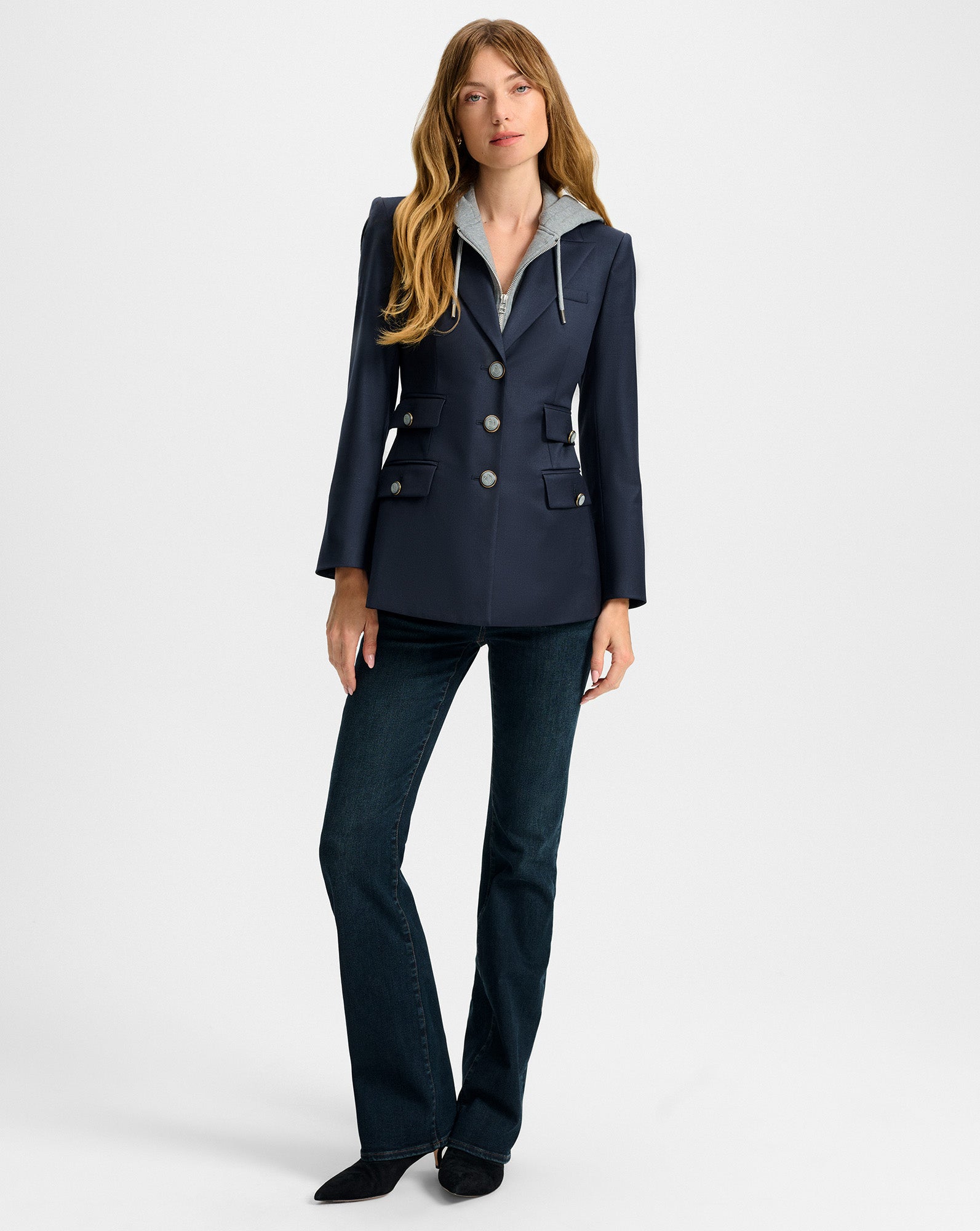 Veronica Beard Nalani Dickey Jacket - Navy