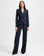 Veronica Beard Rickie Cropped Dickey Jacket - Navy