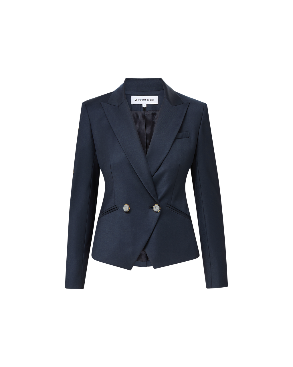 Veronica Beard Rickie Cropped Dickey Jacket - Navy