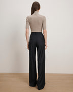 Veronica Beard Eaton Wide-Leg Pant - Navy