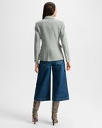 Veronica Beard Miller Dickey Jacket - Antique Blue Melange