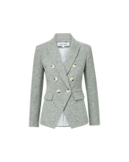 Veronica Beard Miller Dickey Jacket - Antique Blue Melange