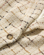 Veronica Beard Healy Tweed Dickey Jacket - Ecru Multi
