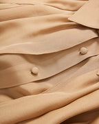 Veronica Beard Demaris Ruffled Button-Down Blouse - Brown Sugar