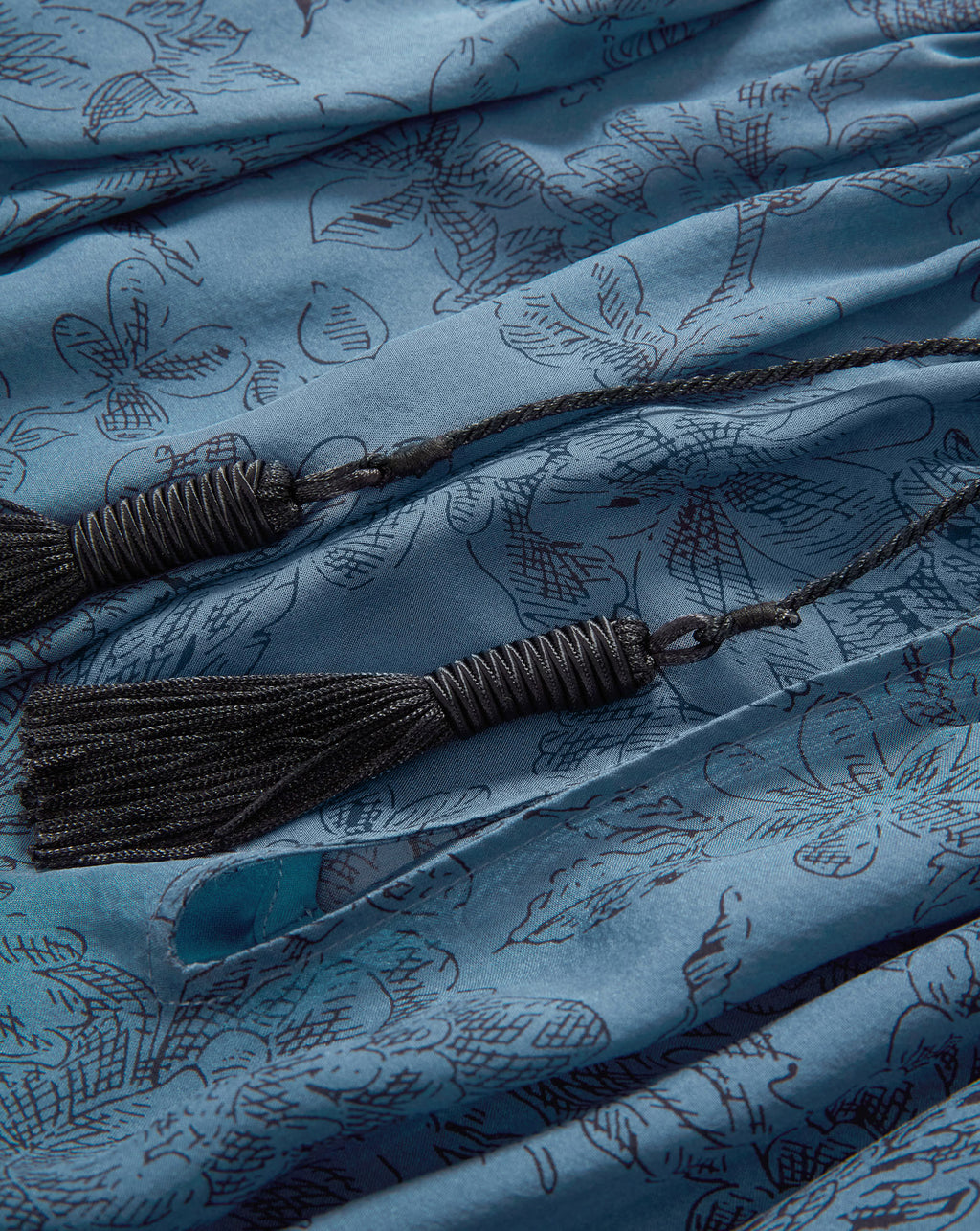 Veronica Beard Maxime Silk Blouse - Ocean/Black