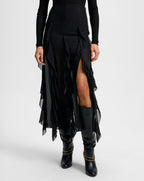Veronica Beard Ava Silk Maxi Skirt - Black