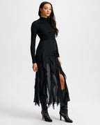 Veronica Beard Ava Silk Maxi Skirt - Black