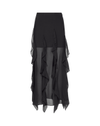 Veronica Beard Ava Silk Maxi Skirt - Black