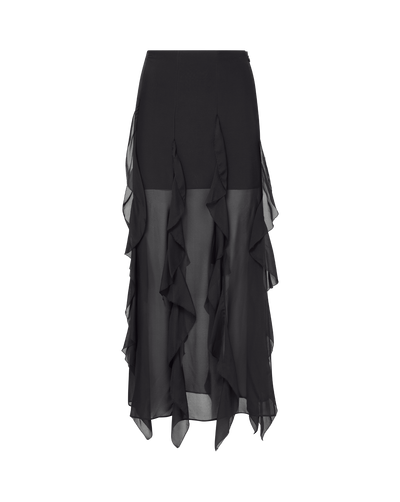 Veronica Beard Ava Silk Maxi Skirt - Black
