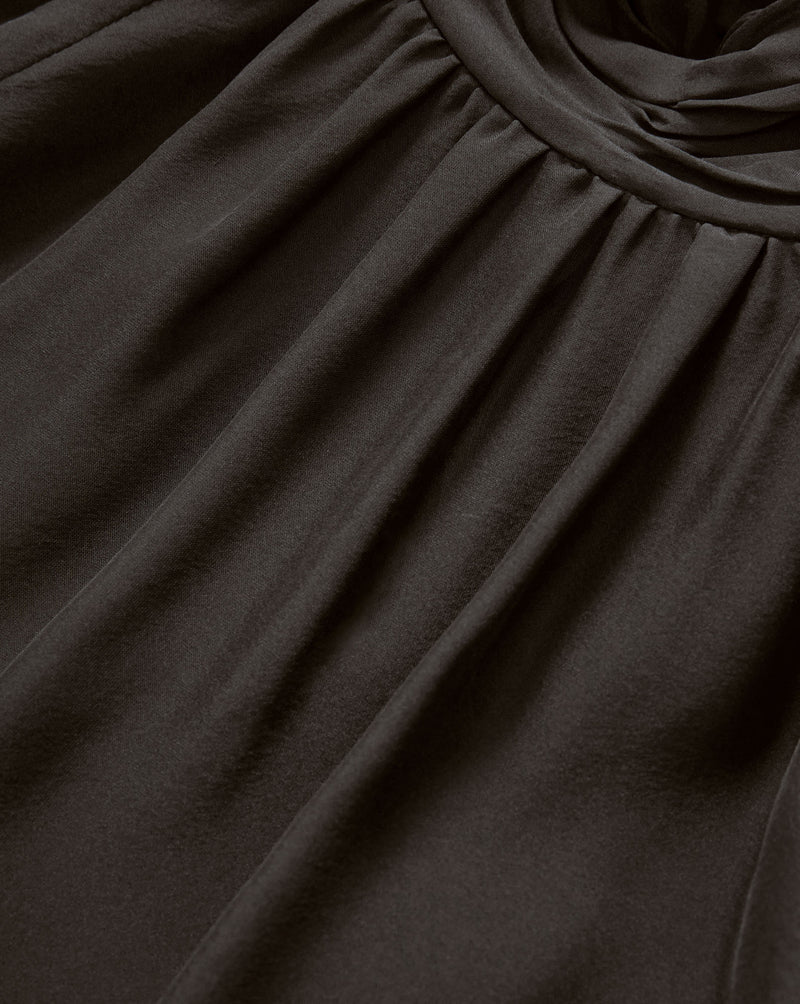 Veronica Beard Alyssa Silk Turtleneck Blouse - Black