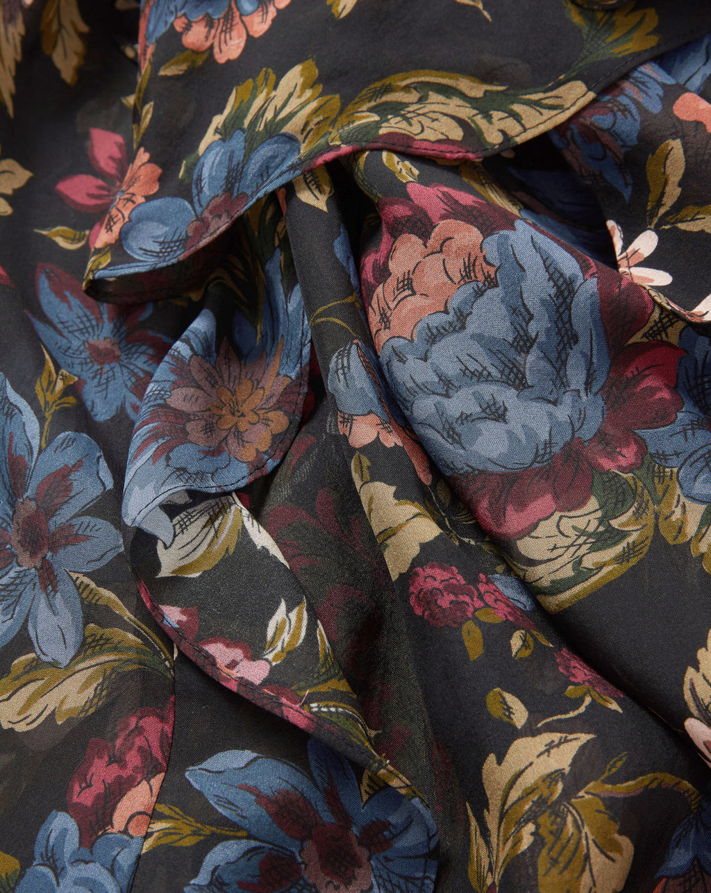 Veronica Beard Madeline Silk Maxi Dress - Black Multi