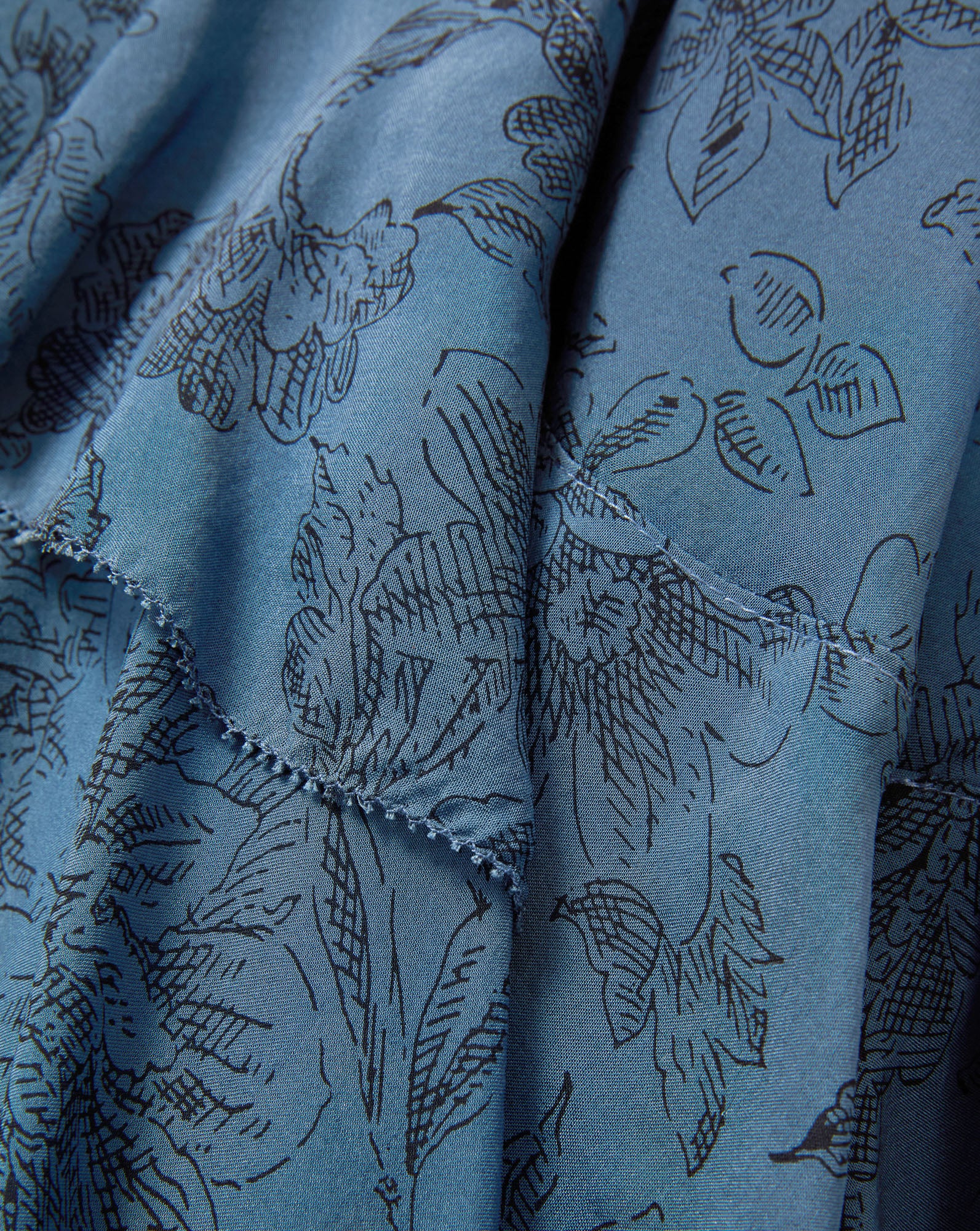Veronica Beard Graeme Silk Midi Skirt - Ocean/Black