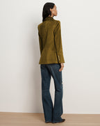 Veronica Beard Sevyn Corduroy Dickey Jacket - Moss