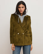 Veronica Beard Sevyn Corduroy Dickey Jacket - Moss