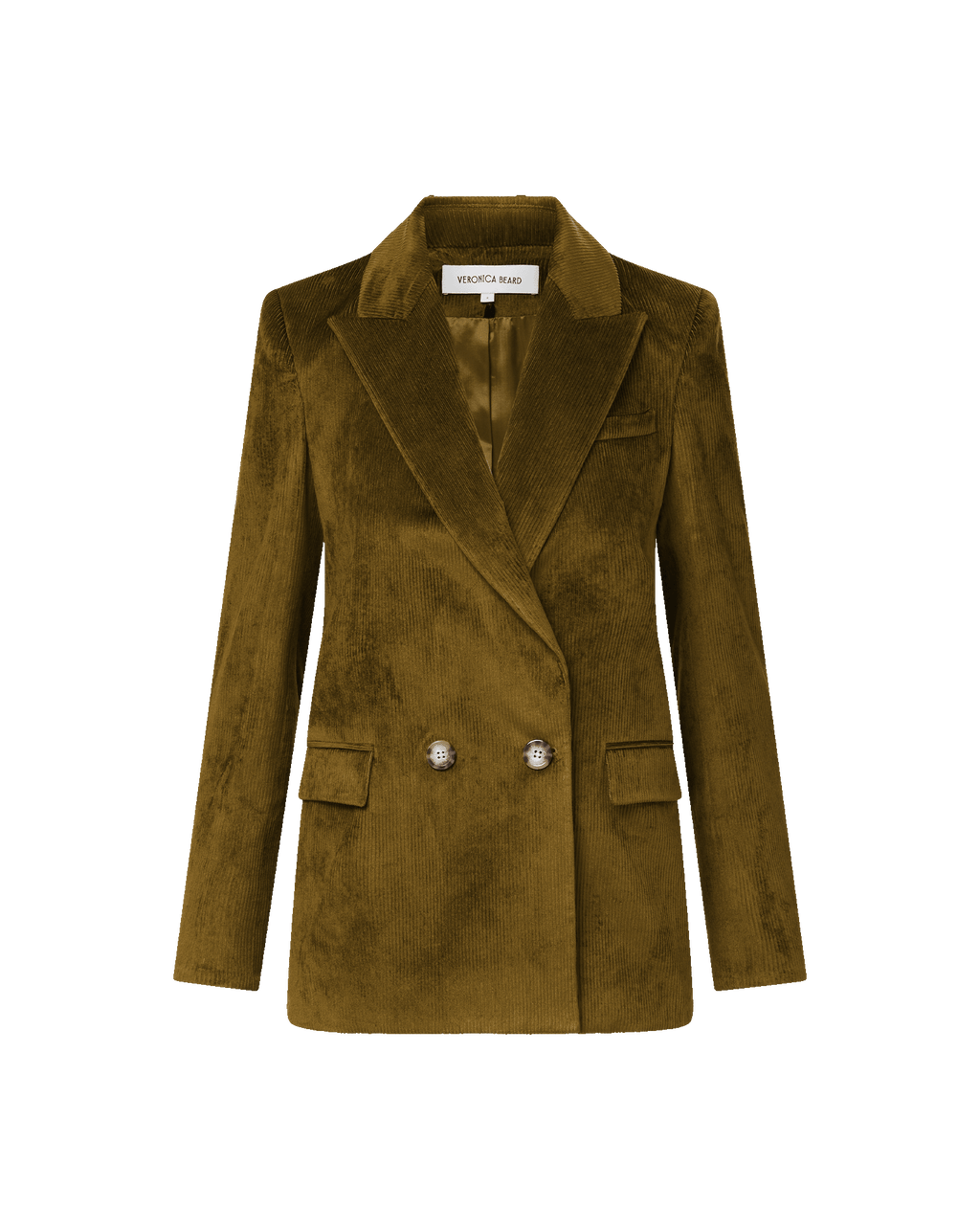 Veronica Beard Sevyn Corduroy Dickey Jacket - Moss