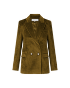 Veronica Beard Sevyn Corduroy Dickey Jacket - Moss
