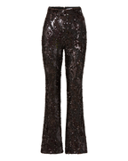 Veronica Beard Collier Sequin Skinny-Flare Pant - Dark Currant