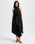 Veronica Beard Wyndham Silk Midi Dress - Black