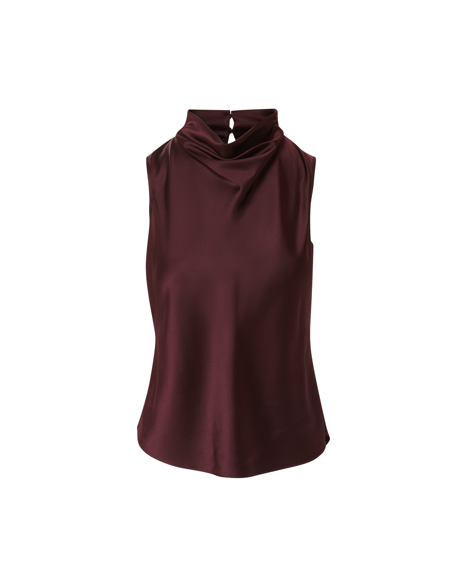 Veronica Beard Tam Silk Sleeveless Top - Dark Currant