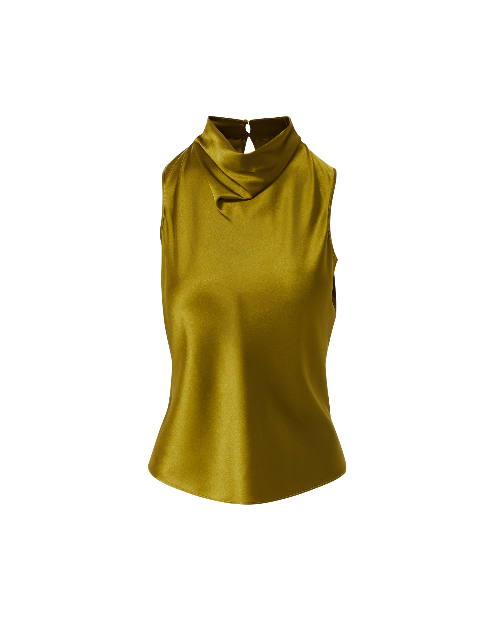 Veronica Beard Tam Silk Sleeveless Top - Moss