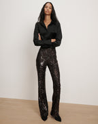 Veronica Beard Monique Silk Button-Down Shirt - Black