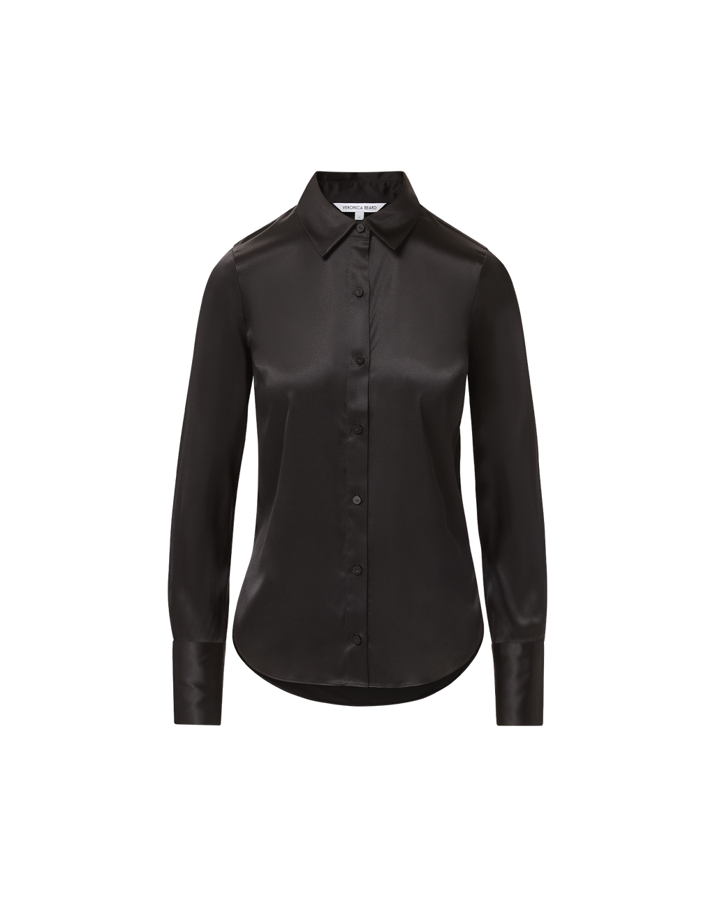 Veronica Beard Monique Silk Button-Down Shirt - Black