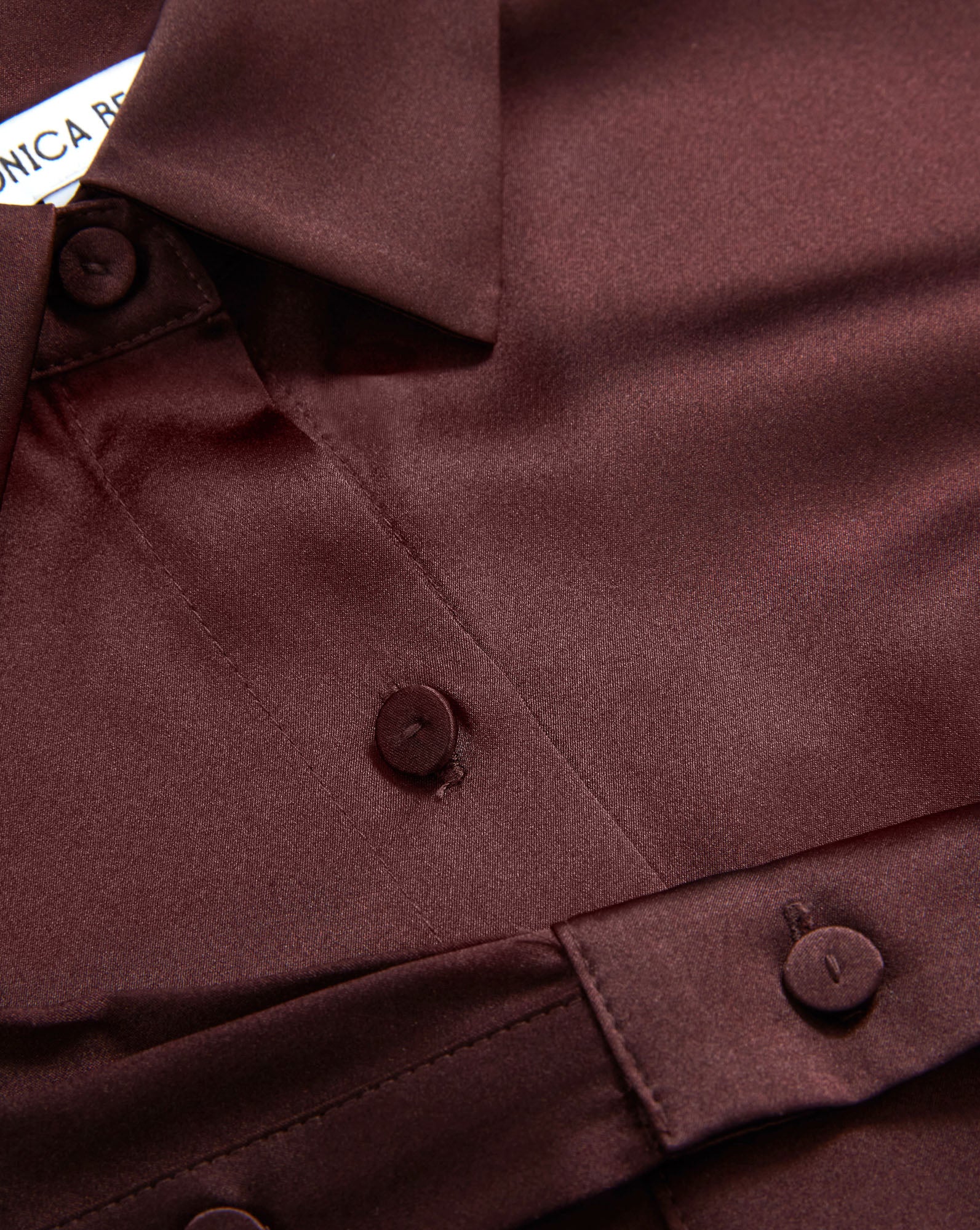 Veronica Beard Monique Silk Button-Down Shirt - Dark Currant