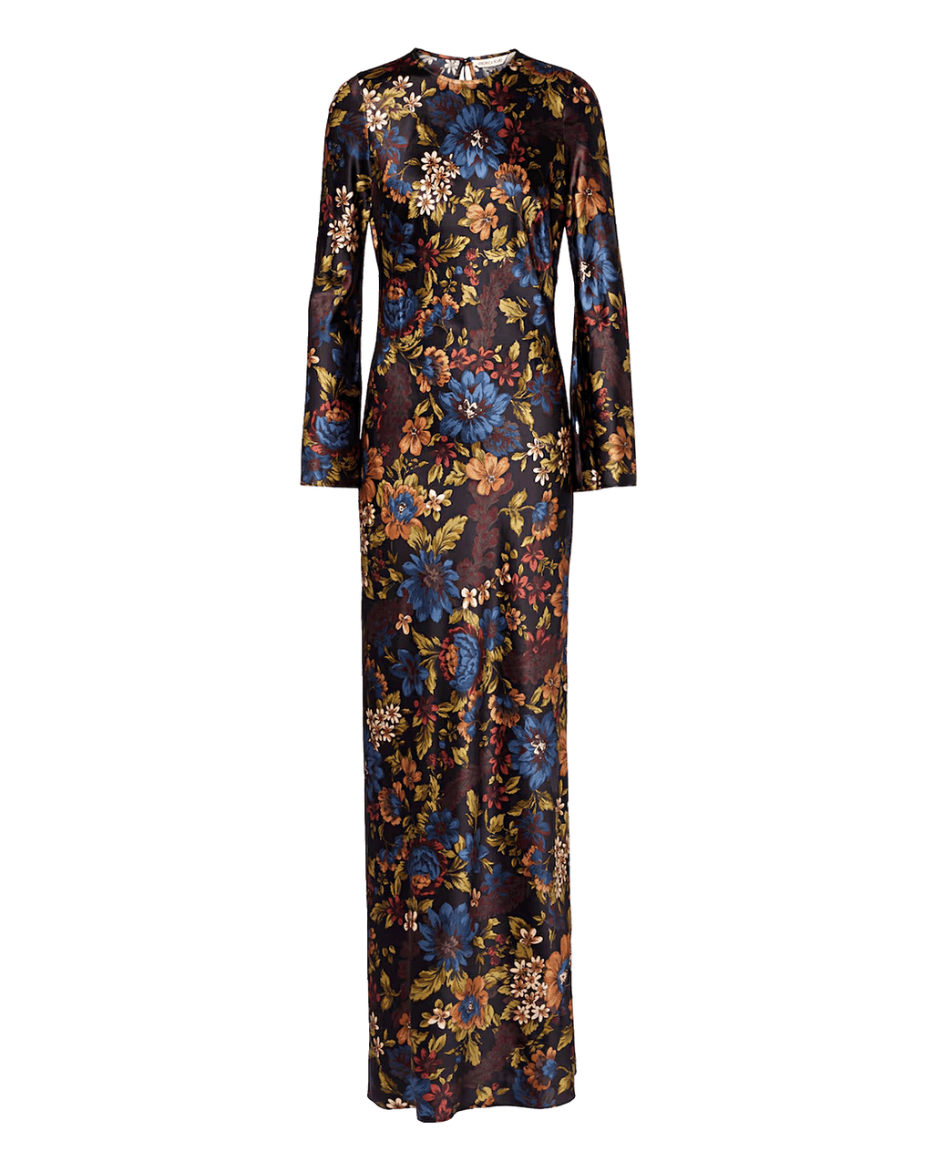 Veronica Beard Gemma Silk-Blend Maxi Dress - Black Multi